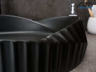 Раковина Gid Bm888 53358 накладная черная матовая 60x38.5x13.5